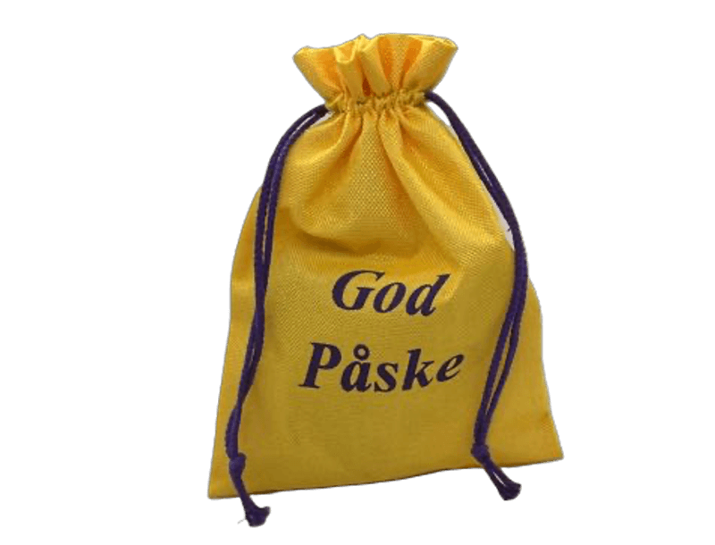 Gul God Påske Jutesekk