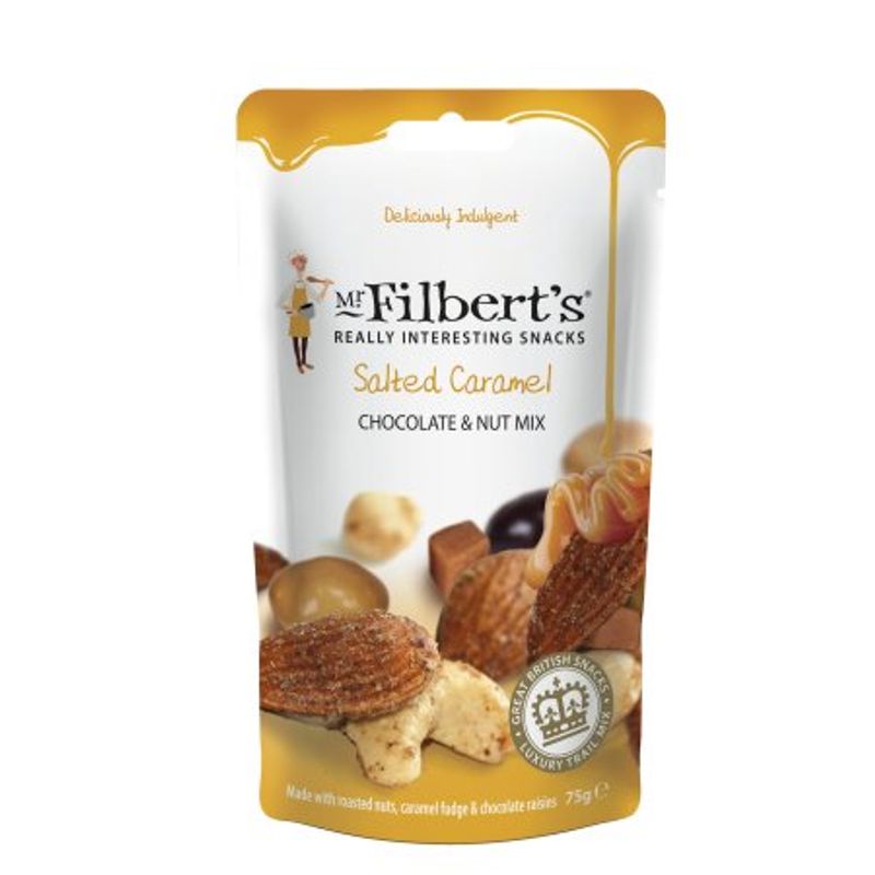 Mr Filberts Salted Caramel Chocolate Nut mix 75g